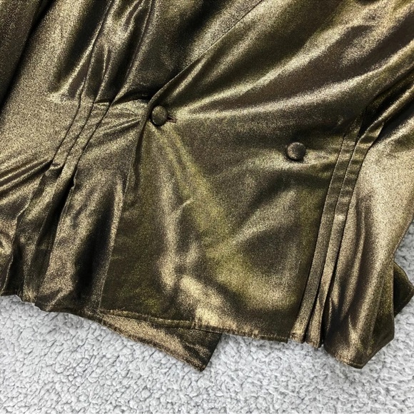 Metallic Gold Women's Top - Picture 3 of 5